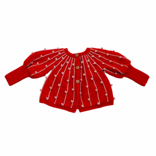 Kalinka / Marion Cardigan / Poppy/Flamingo