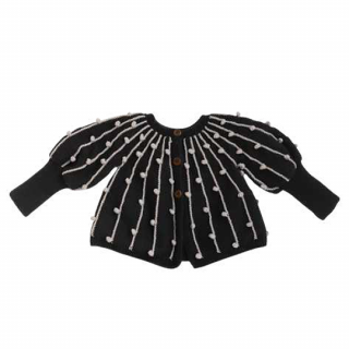 Kalinka / Marion Cardigan / Charcoal/Moonstone