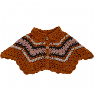 Kalinka / Jill Pole Capelet / Caramel/Rose Quartz