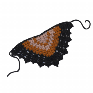 Kalinka / Olivia Crochet Scarf / Caramel/Charocal