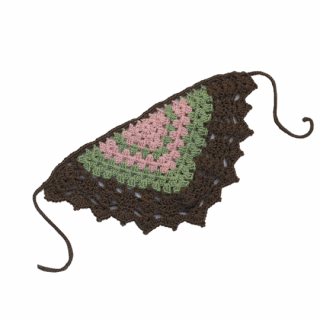 Kalinka / Olivia Crochet Scarf / Moss/Mocha