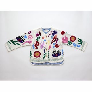 phet and ploy / SUZANI JACKET / Blue stripe / ADULT