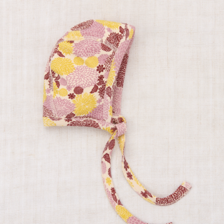 Misha&Puff / Baby Pima Bonnet / String / Antique Rose Chrysanthemum