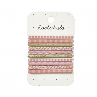 Rockahula Kids / Patchwork Heart Elastic Pony Pack / PINK