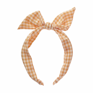 Rockahula Kids / Edelweiss Gingham Tie Headband / CORAL