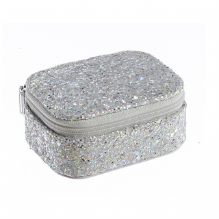 Rockahula Kids / Confetti Glitter Silver Mini Jewellery Box / SILVER