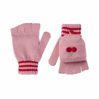 Rockahula Kids / Cheerful Cherry Knitted Gloves / RED