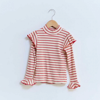 KoQueliKo / Chisa tops / red border