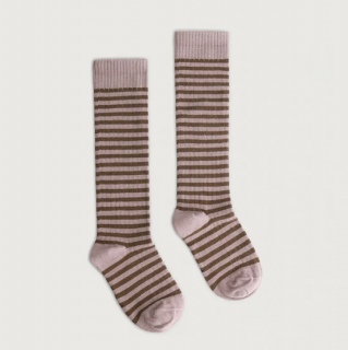 GRAY LABEL / Long Ribbed Socks / Berry - Woody