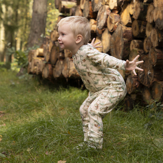 Joha / JUMPSUITw/ 2 in 1 foot / SQUIRREL