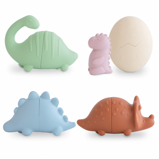 mushie / Bath Play Set 4Pack / Dino