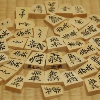 ホリコシ｜将棋｜勇心作極上彫駒｜薩摩黄楊柾目｜長録