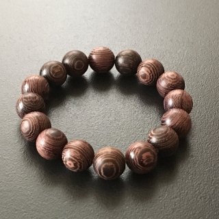 タガヤサンの数珠ブレスレット（木珠，12mm珠）