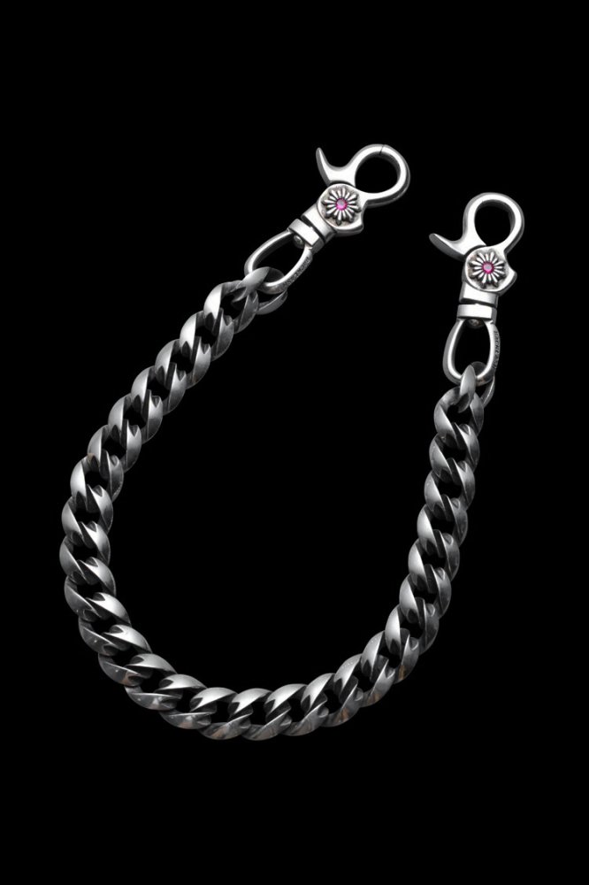 SILVER925+RUBY CLASSIC WALLET-CHAIN