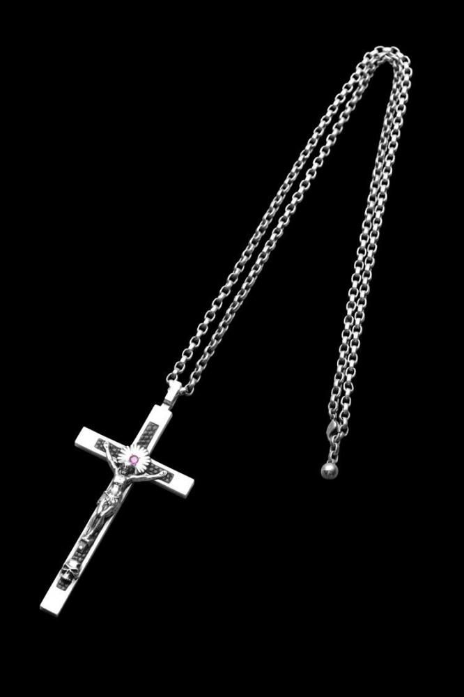 SILVER925+RUBY CLASSIC ROSARY