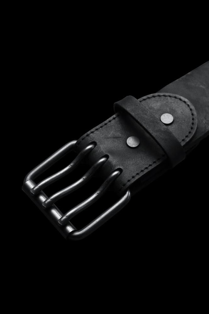 JP SHOULDER GARMENT-DYED 3PIN-BUCKLE BELT【50mm】 - BACKLASH JP SHOULDER GARMENT-DYED 3PIN-BUCKLE BELT【50mm】 - BACKLASH