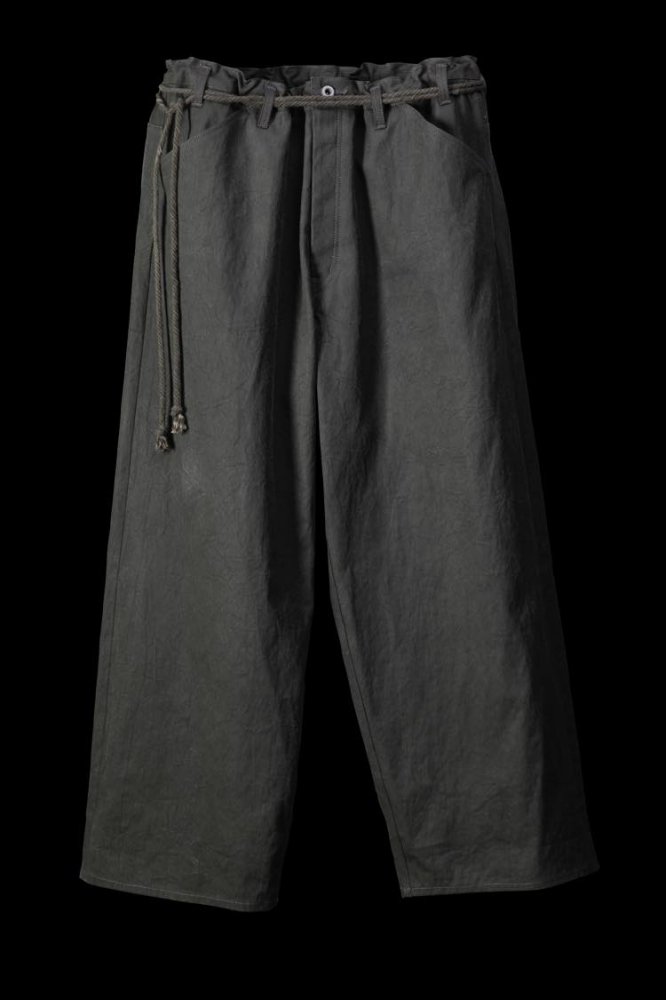 COTTON CANVAS “JAPANESE TRADITION NATURAL HAND DYE” WIDE PANTS