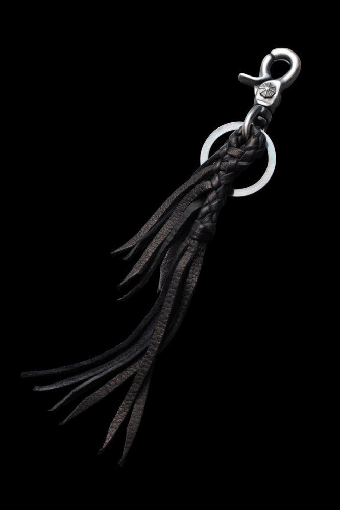 BRAIDED DEERSKIN KEY RING