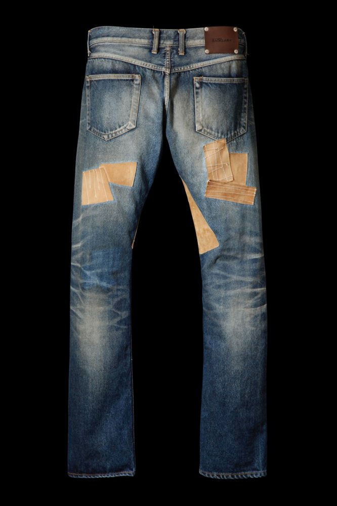 SELVEDGE DENIM CRAFTED PATCHWORK LEATHER “TIGHT-STRAIGHT” - BACKLASH  バックラッシュ通販