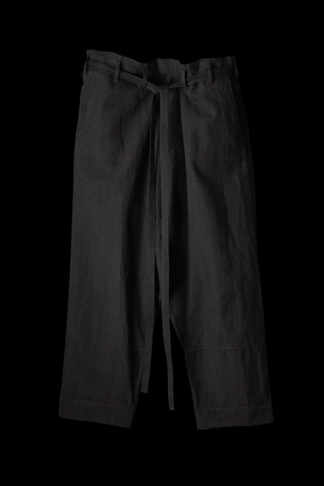 NATURAL LINEN-COTTON KARATE PANTS