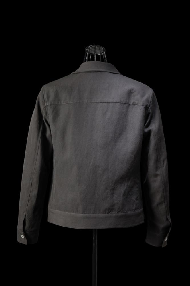 WOOL-LINEN CAVALRY TWILL OVERALL BLOUSES - BACKLASH バック WOOL-LINEN CAVALRY TWILL OVERALL BLOUSES - BACKLASH バック