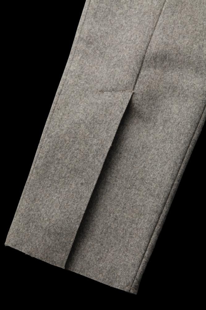PREMIUM WOOLYARN CASHMERE CENTER SLIT PANTS “SLIM PREMIUM WOOLYARN CASHMERE CENTER SLIT PANTS “SLIM