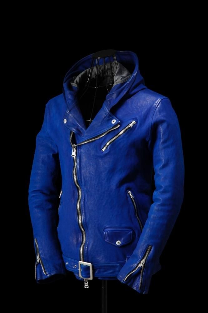 JAPAN CALF NATURAL DYED “GARMENT-WASH” HOODED RIDERS - BACKLASH