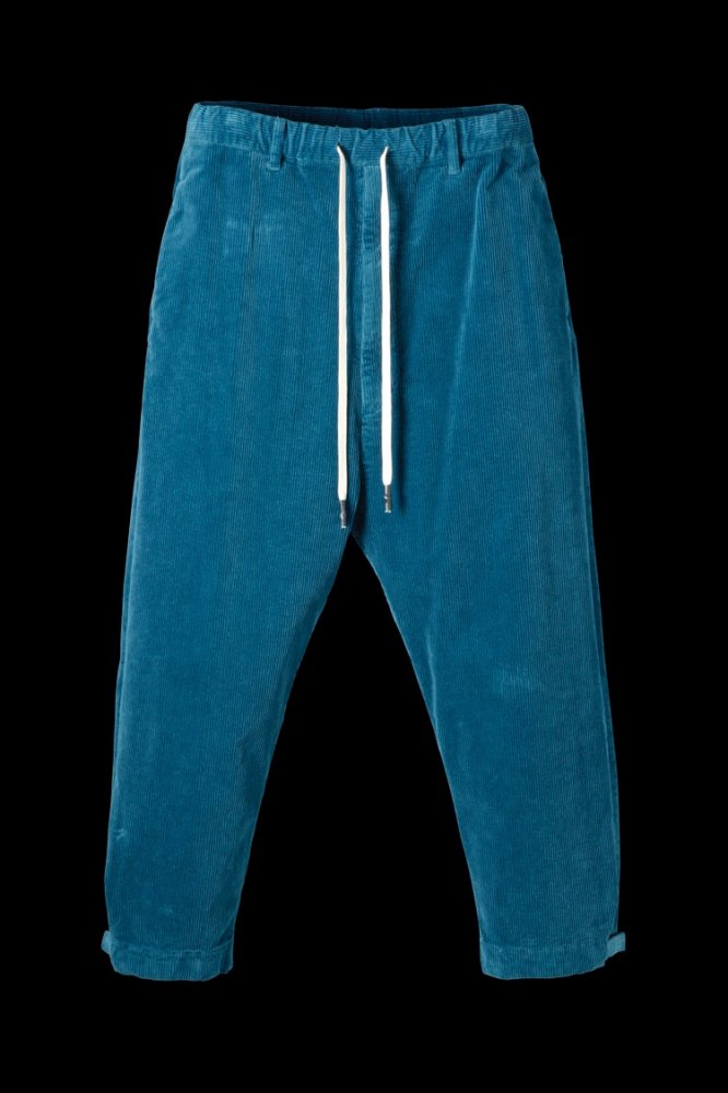 STRETCH CORDUROY WIDE TAPERED PANTS