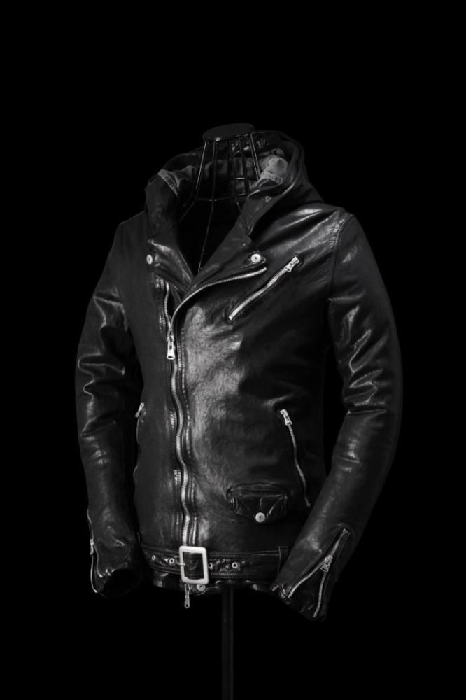 JAPAN CALF NATURAL DYED “GARMENT-WASH” HOODED RIDERS JAPAN CALF NATURAL DYED “GARMENT-WASH” HOODED RIDERS