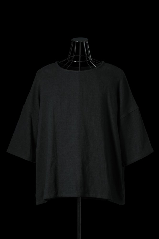 SOFT LINEN-COTTON DOBBY PULLOVER LOOSEFITTING H/S
