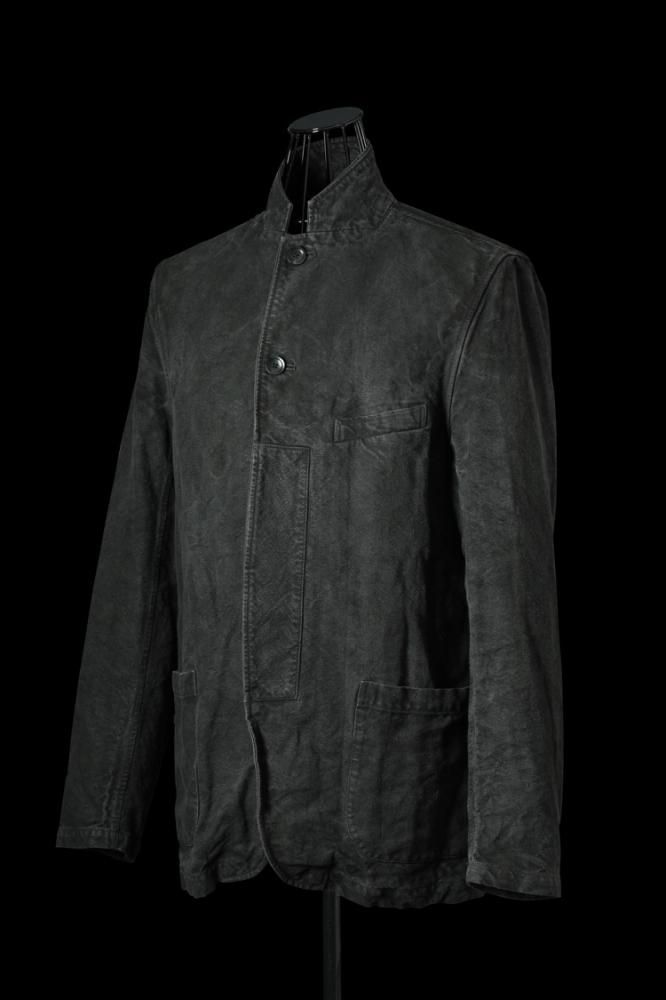 LINEN CANVAS “GARMENT-NATURAL DYED” JACKET - BACKLASH バック