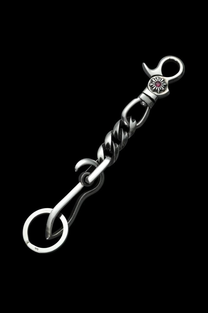 SILVER925+RUBY CLASSIC KEY-CHAIN - BACKLASH バックラッシュ通販 SILVER925+RUBY CLASSIC KEY-CHAIN - BACKLASH バックラッシュ通販