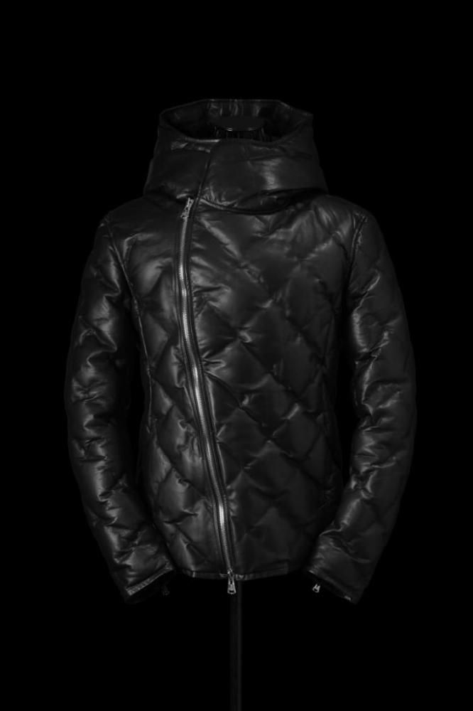 JAPAN STEER 0.6mm STITCH POLISH WHITE GOOSE DOWN HOODED BLOUSON