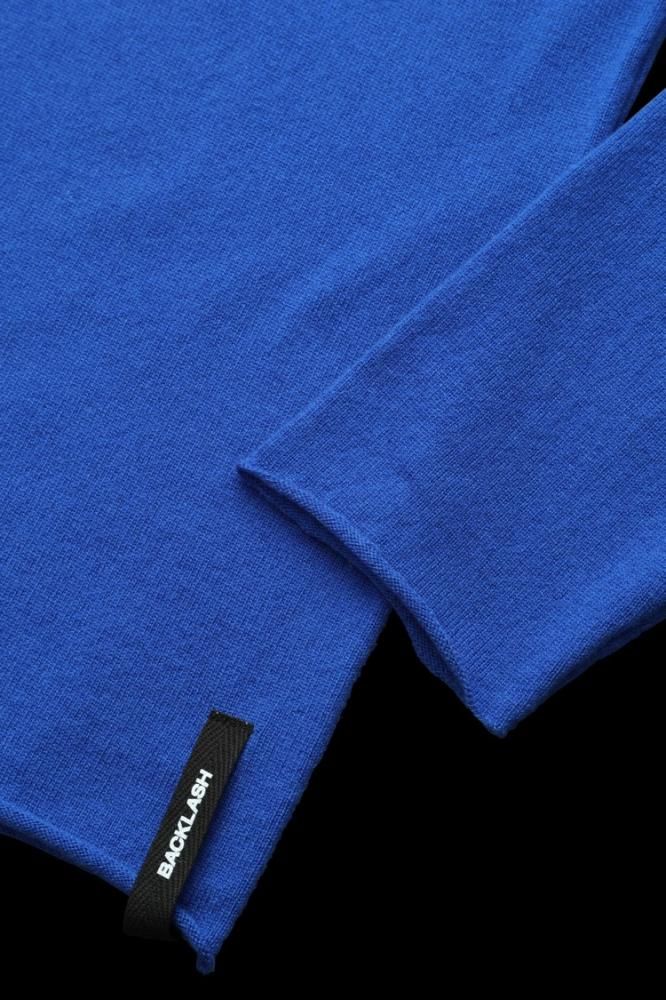 CASHMERE-WOOL KNIT TOPS / LOOSE FIT - BACKLASH バック CASHMERE-WOOL KNIT TOPS / LOOSE FIT - BACKLASH バック
