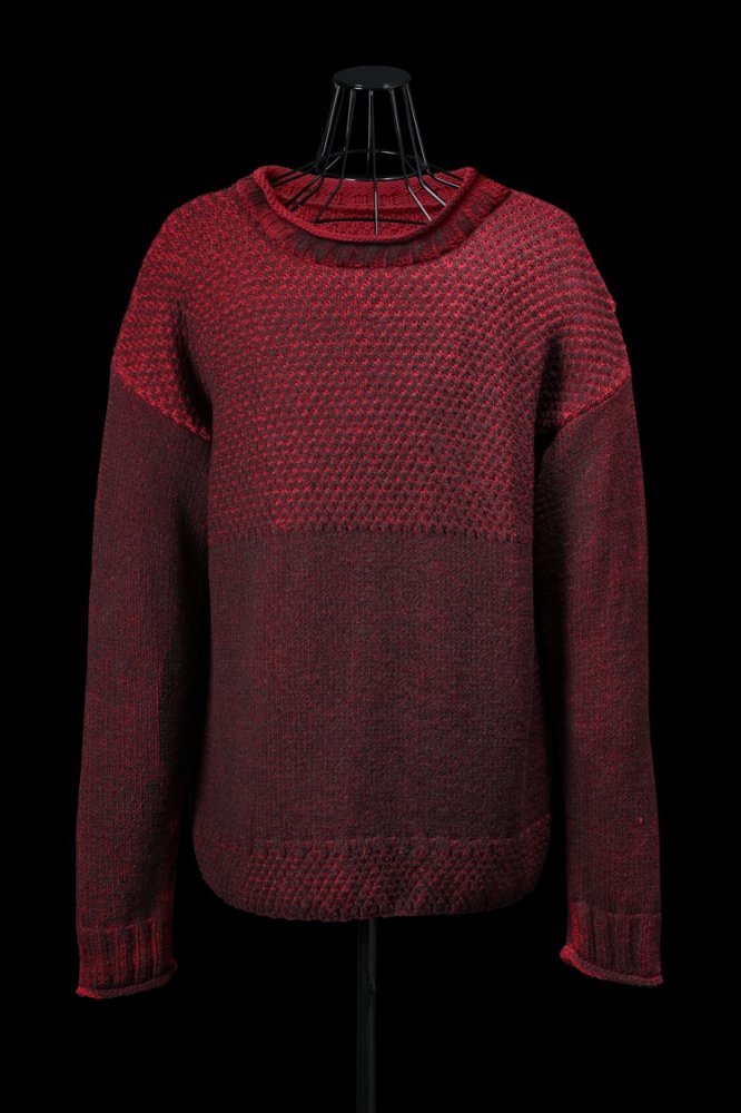PIGMENT PRINTED KNIT PULLOVER
