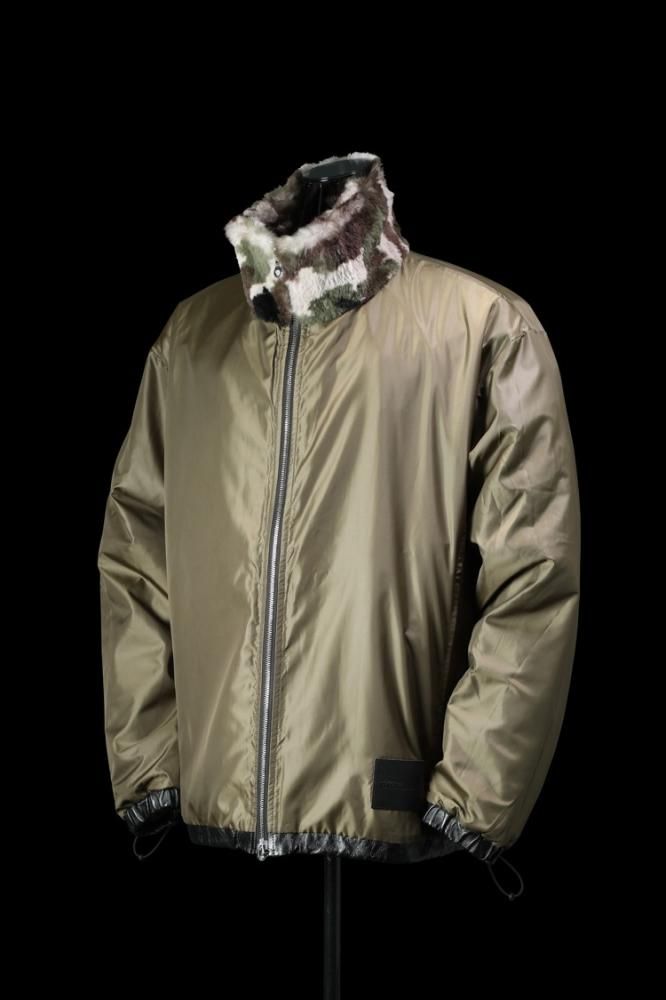 RABBIT FUR + NYLON REVERSIBLE JACKET - BACKLASH バック RABBIT FUR + NYLON REVERSIBLE JACKET - BACKLASH バック