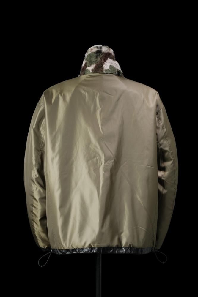 RABBIT FUR + NYLON REVERSIBLE JACKET - BACKLASH バック RABBIT FUR + NYLON REVERSIBLE JACKET - BACKLASH バック