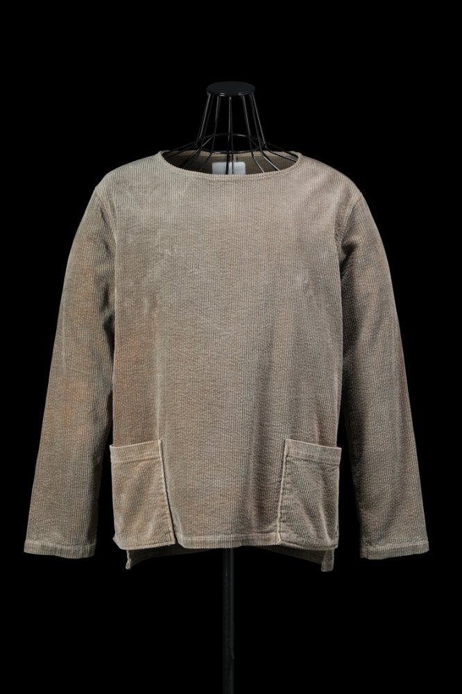 7W STRETCH CORDUROY GARENT-DYED PULLOVER