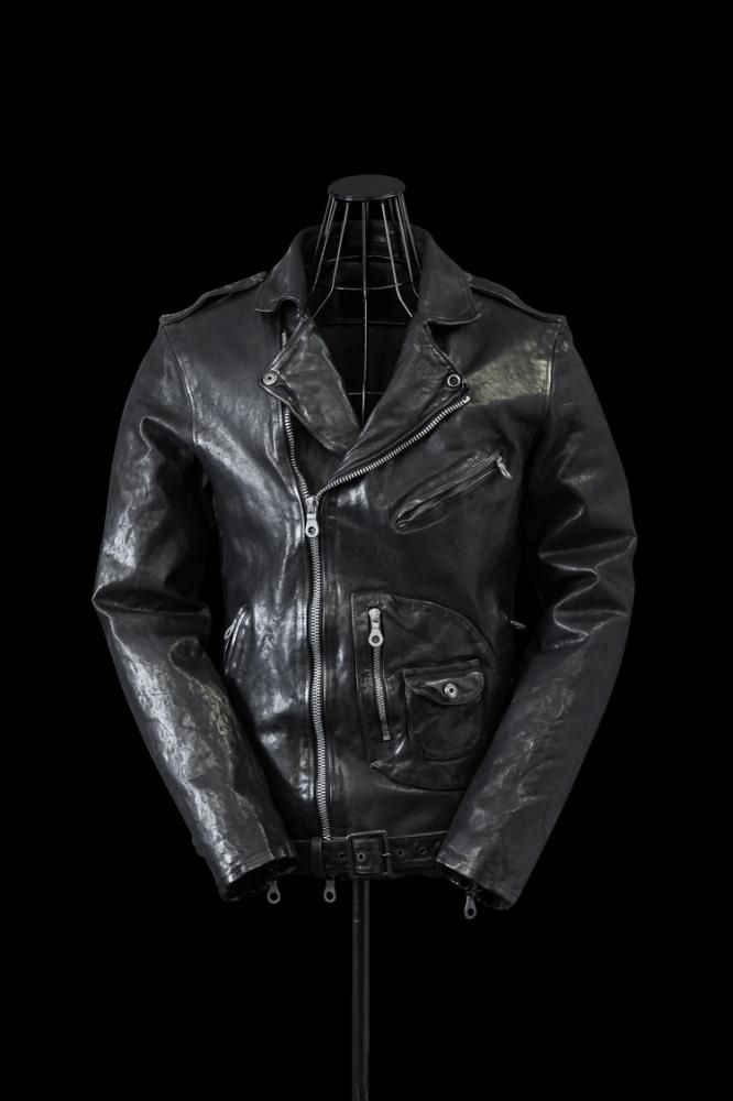 ITALY SHOULDER “GARMENT-DYED” DOUBLE RIDERS - BACKLASH バック