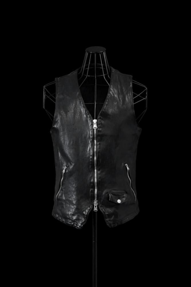 FRENCH SHOULDER GARMENT-DYED VEST