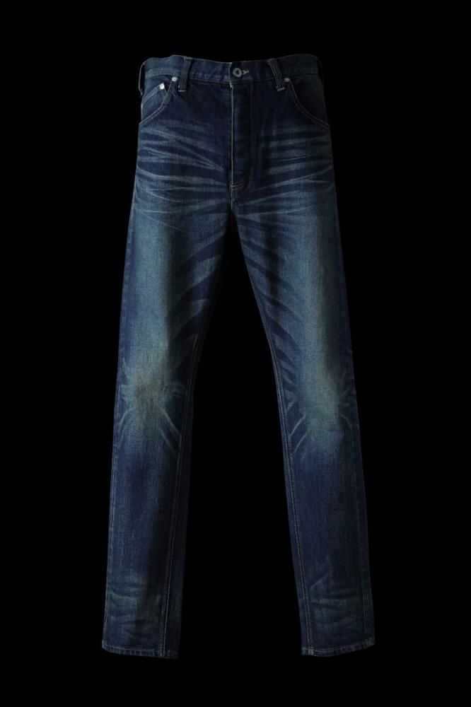 THE DENIM STRETCH SELVEDGE DENIM SEMI-SARROUEL PANTS THE DENIM STRETCH SELVEDGE DENIM SEMI-SARROUEL PANTS