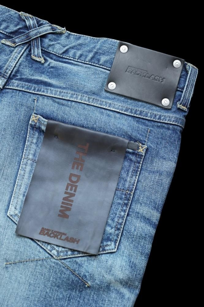 THE DENIM STRETCH SELVEDGE DENIM SEMI-SARROUEL PANTS THE DENIM STRETCH SELVEDGE DENIM SEMI-SARROUEL PANTS