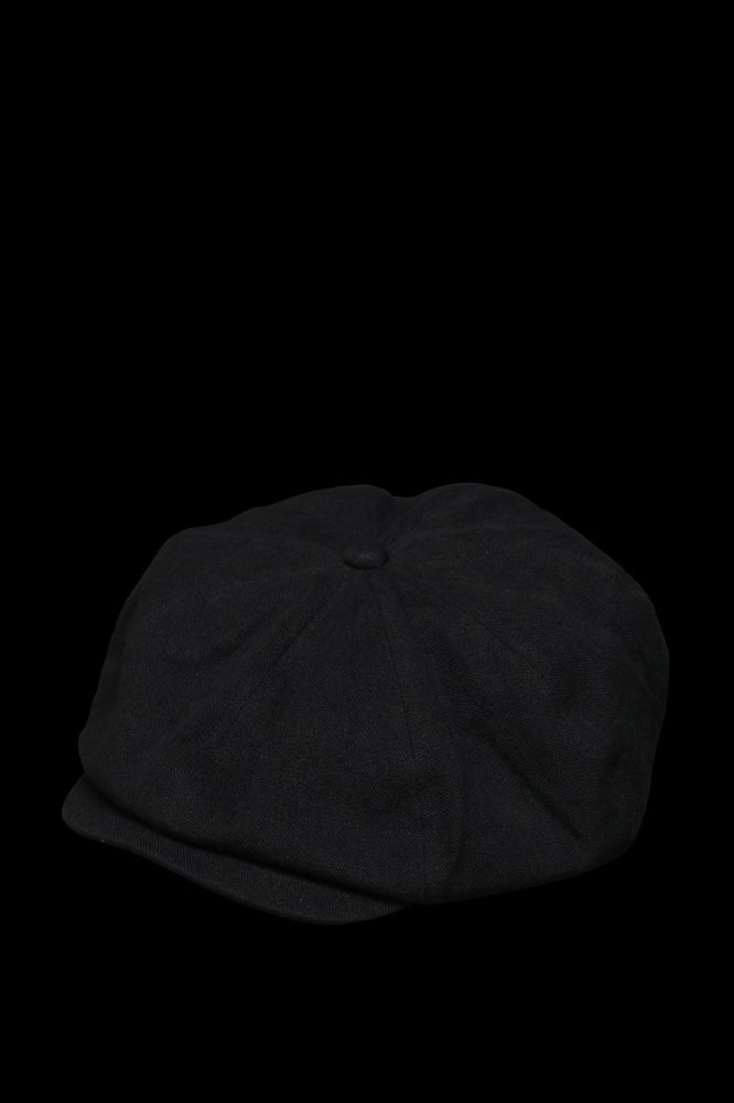 V.HERRINGBONE LINEN CASQUETTE