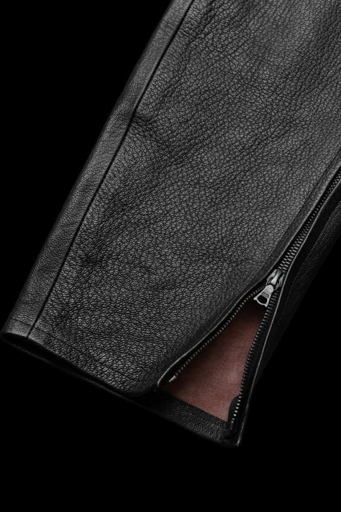VINTAGE TANNED GOATSKIN “SHRINK” BIKER PANTS - BACKLASH VINTAGE TANNED GOATSKIN “SHRINK” BIKER PANTS - BACKLASH