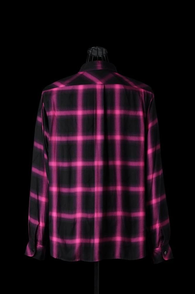 RAYON ORIGINAL OMBRE CHECK GARMENT-DYED SHIRT - BACKLASH RAYON ORIGINAL OMBRE CHECK GARMENT-DYED SHIRT - BACKLASH