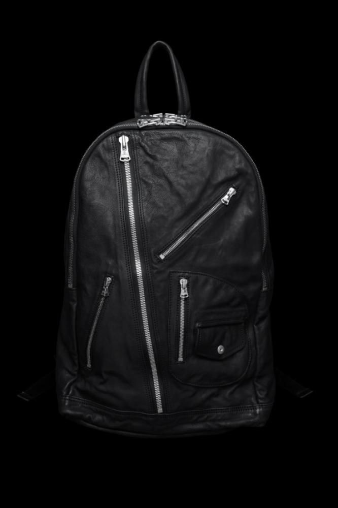 JAPAN CALF GARMENT-WASH RIDERS BACKPACK - BACKLASH バック JAPAN CALF GARMENT-WASH RIDERS BACKPACK - BACKLASH バック