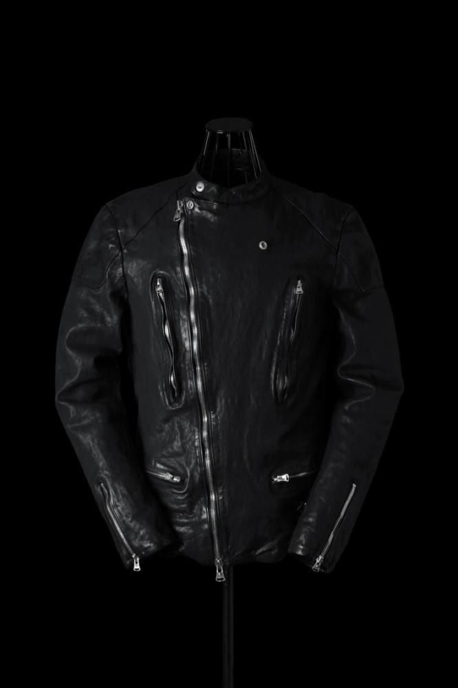 JAPAN CALF NATURAL DYED GARMENT-WASH SEMI-DOUBLE RIDERS
