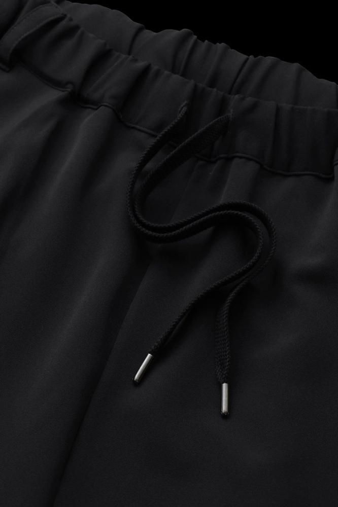 Backlash バックラッシュ　レザーストレッチショーツ　サルエル　黒 ISAMU KATAYAMA BACKLASH - Deer Stretch Sarrouel Shorts