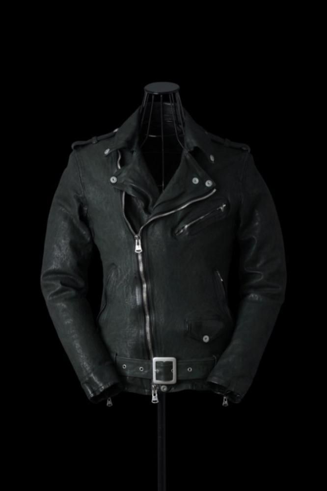 JAPAN CALF NATURAL DYED “GARMENT-WASH” DOUBLE RIDERS