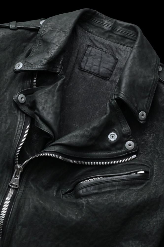 JAPAN CALF NATURAL DYED “GARMENT-WASH” DOUBLE RIDERS